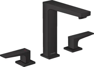 Hansgrohe 3-Loch Waschtischarmatur 160 Metropol mattschwarz, 32515670 32515670