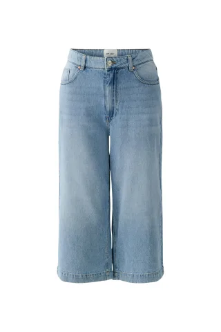 Oui - Culotte lt blue denim - Gr. - 36