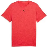 PUMA Trainingsshirt TAD ESSENTIALS Meliertes T-Shirt mit Cat Logo Herren