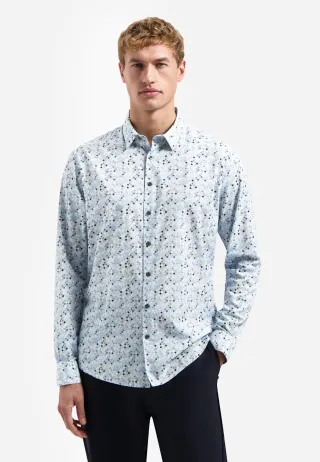 No Excess - Shirt Allover Printed blue - Gr. - L