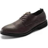 Allthemen Schnürschuh mit atmungsaktivem Mesh Businessschuhe Spitze Halbschuh