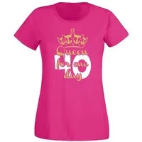 G-graphics T-Shirt 40 – Queen for one day Slim-fit Damen T-Shirt mit Motiv zum 40. Geburtstag