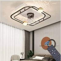 Eurotondisplay Deckenventilator oszillierend Deckenventilator mit LED Beleuchtung mit Fernbedienung, Lichtfarbe und Helligkeit einstellbar