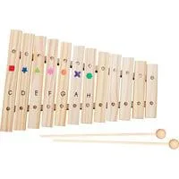 Holz Xylophon mit zwölf Noten und einem Paar Schlägel, Xylofon
