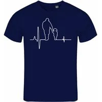 deinshirt Print-Shirt Herren T-Shirt Herzschlag Vater und Tochter Funshirt mit Motiv