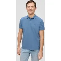 s.Oliver Kurzarmshirt Polo-Shirt Poloshirt aus Baumwollpiqué