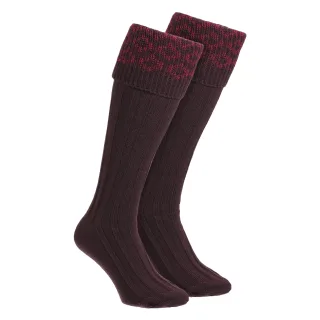 Herren Merinowolle Schießsocken mit Landmuster für Outdoor-Bekleidung