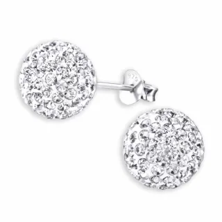 Kugel Ohrringe aus 925 Silber