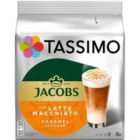 TASSIMO Kaffee Latte Macchiato Caramel, 16 T-Discs / 8 Portionen