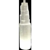 Steinfixx® Dekofigur Großer 20 cm Monolith - Selenittower - naturbelassen, 630 Gr. (ästhetisch wunderschön, 1 St., ein Monolith 20 cm), ein wundervolles Dekorationsobjekt aus der Natur