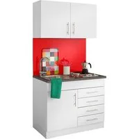 KOCHSTATION Pantryküche KS-Toledo, mit E-Geräten, Breite 100 cm