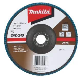 Makita Fächerschleifscheibe 180 mm Z120 - D-63856