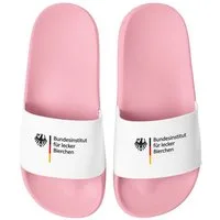 MoonWorks Badeschlappen Badelatschen Unisex mit Aufdruck Bundesinstitut für Badesandale