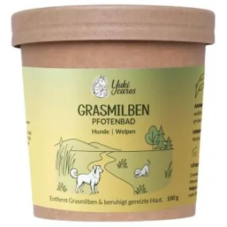 Yuki Cares Pfotenbad Grasmilben für Hunde & Pferde - natürliches Pfotenbad gegen Grasmilben, Juckreiz & Hautirritationen