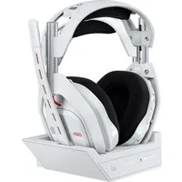 Logitech G Astro A50 LIGHTSPEED PS5 Xbox PC Kopfhörer Gaming-Headset (Bluetooth, Lautstärkeregelung, Stummschaltung, PLAYSYNC, Batteriestatusanzeige, Bluetooth, LIGHTSPEED Wireless, PLAYSYNC, Basis Station, Dolby Atmos)
