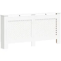 vidaXL Heizkörper Heizkörperabdeckung Weiß 172×19×81,5 cm MDF