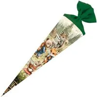 Nestler Schultüte Nestler Schultüte Tierischer Schulstart 70cm mit Filzverschluss