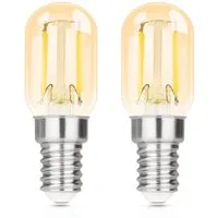 ZMH LED-Leuchtmittel E14 LED Vintage Glühbirnen - T22 LED Leuchtmittel für Flur, 2 St., Kaltweiß, Nicht Dimmbar