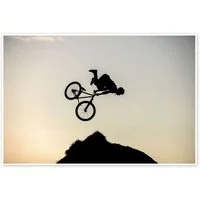 Posterlounge Wandbild Extremer Radfahrer, Editors Choice, erhältlich als Poster, Leinwandbild, Wandsticker oder Acrylglasbild