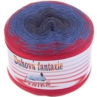 VLNIKA 200g Bobbel Wolle Duhová fantazie Farbverlauf Stricken Häkeln Häkelwolle, 800 m (Einzelknäuel, 1-St), seerose