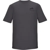 Killtec T-Shirt KOS 51 MN TSHRT Melange-Optik, grafischer Berg-Print, Comfort-Stretch Material