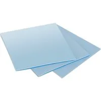 Poppstar CPU Kühler Wärmeleitpad 50x50 mm mit Wärmeleitfähigkeit 6 W/mk, 3 Stärken: 0,5mm / 1mm / 1,5mm, Farbe blau