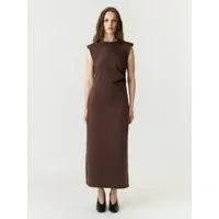 Y.A.S Maxikleid YASPINA SL LONG DRESS NOOS Baumwollmischung mit Stretch
