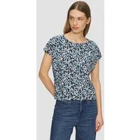 s.Oliver Kurzarmshirt T-Shirt T-Shirt aus Viskosestretch im Relaxed Fit