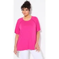 Ulla Popken T-Shirt T-Shirt Zierbänder Classic Rundhals Halbarm