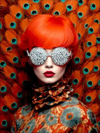 Glasbild BLING BLING LADY II