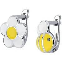 Secretforyou Creolen-Set Ohrringe für Mädchen Kreolen Kinderschmuck 925 Silber Emaille