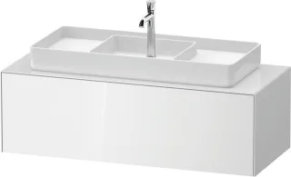 Duravit White Tulip Konsolenwaschtischunterbau wandhängend Weiß Hochglanz 1300x550x408 mm - WT4977M8 WT4977M85850010