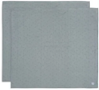 Jollein Spucktuch Hydrophill 115x115cm Miffy Silhouettes Sea Green, 2-Pack