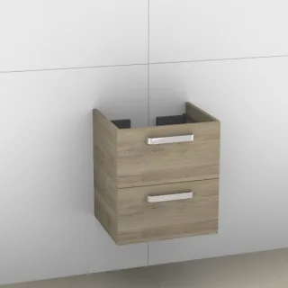 Artiqua 414 Waschtischunterschrank für Subway 613655, 613657,Sanremo Eiche quer NB, 414-WU2L-V10-714 414-WU2L-V10-7145-428