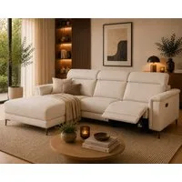 OTTO home Ecksofa LUND, Struktur-Bezug, L-Form, 261cm, man. /elektr. Relaxfunktion, auch mit USB A/C-Anschluss sowie Kopfteilverstellung