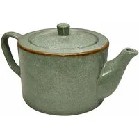 Mirabeau Geschirr-Set Teekanne Biarré türkis/braun, Steinzeug