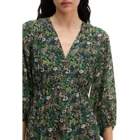 Marc O'Polo Sommerkleid flared aus bedruckter Viskose