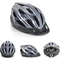 Byox Kinderhelm Kinder Schutzhelm Y02, 54 - 58 cm, 17 Löcher, Größe M, einstellbar 54-58 cm, LED-Licht