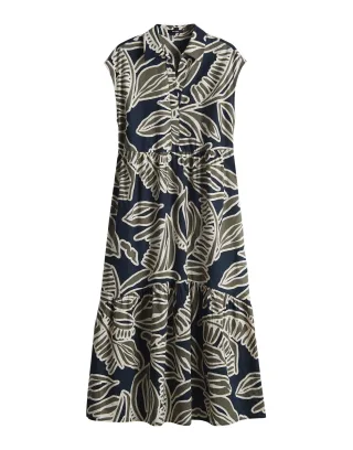 Opus - Printkleid - Werisa tropical blau/grün - Gr. - 36