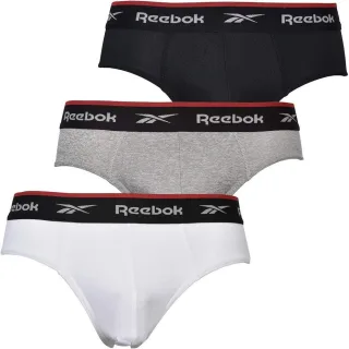 Reebok - "Wiggins" Slips für Herren, Sport (3er-Pack) (Schwarz/Grau meliert/Weiß)