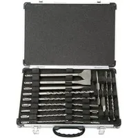 Makita Bohrer- und Meißelsatz Bohrer Meißel Set SDS Plus 17-tlg. Transportkoffer, (17-tlg)