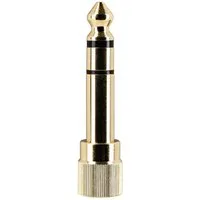 FAME Kopfhörer (Audio 6,35mm Adapter, Gold, Kopfhörer Adapter)