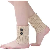 Coonoor Beinstulpen Damen Gestrickte Leg Warmers Warme Winter Beinstulpen