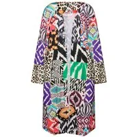 Angel of Style Sommerjacke Kimono long und open Patchprint Langarm