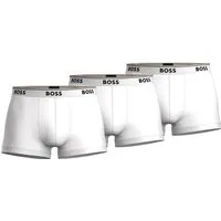 BOSS Boxer TRUNK 3P POWER (Packung, 3-St., 3er-Pack) Multi Pack Cotton Stretch Herren Unterhose mit kurzem Bein