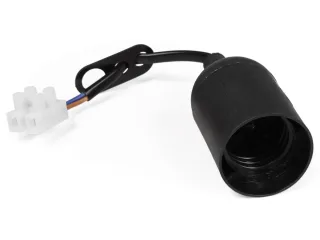 MCSHINE Renovierungsfassung, E27, mit 11 cm Kabel und Aufhänger, schwarz