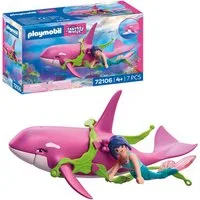 Playmobil® Orca mit Meerjungfrau (72106), Fantasy & Magic Konstruktions-Spielset, (7 St)