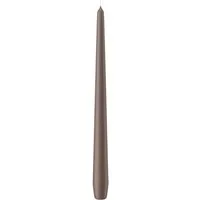 Wiedemann Kerzen Spitzkerze Spitzkerzen Taupe 300 x Ø 25 mm, 12 Stück