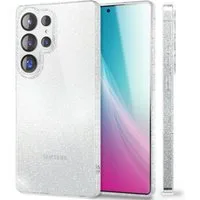 Nalia Smartphone-Hülle Samsung Galaxy S25 Ultra 17,5 cm (6,9 Zoll), Dazzlin / Klare Funkelnde Glitzer Hülle / Glamour Glitter Cover / TPU