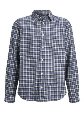 JACK&JONES - JORJOSHUA FLANNEL CHECK SHIRT LS JNR Nightshadow Blue - Gr. - 164